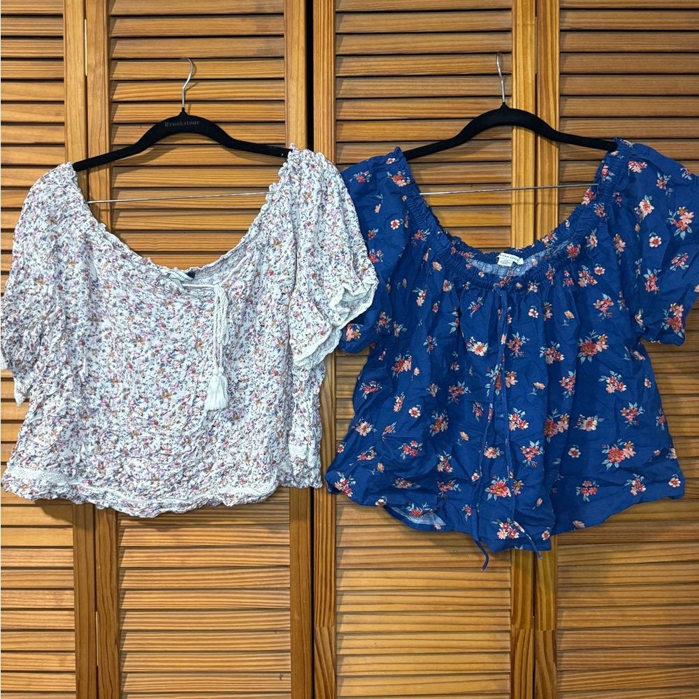 Floral Off the Shoulder Blouses